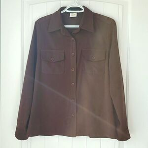 Harve Benard Women’s Brown Shacket, Size 8